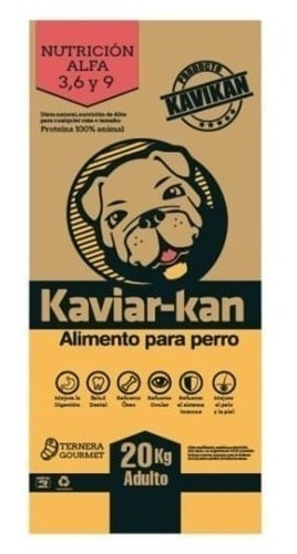 Alimento Kaviar Kan para perro adulto todos los tamaños sabor carne en bolsa de 20kg