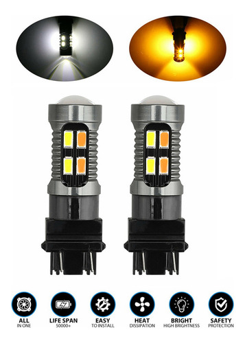 2 Bombillas Led De Doble Color 1157 Bay15d P21/5w 5630 20smd