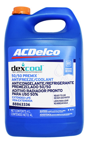 Refrigerante Dex-cool 50/50 Galón Acdelco