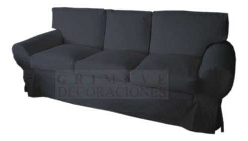 Imagen 5 de 10 de Funda A Medida Sillon 3 Cuerpos-tela Madras-raffia-panama