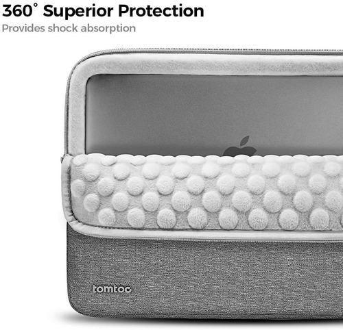 Imagen 3 de 7 de Funda Bolso Apple Macbook Air 13 13.3 Pro 2018 2019 Proteccion En Esquinas Tomtoc Premiun Acolchonada