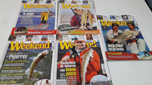 Lote 5 Revista Weekend  Nros -424 -438 -440 -454 -460