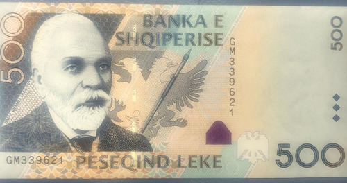 Billete Albania 500 Leke Año 2007 Sin Circular