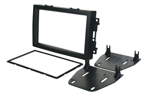 Frente Kit Adaptador Estéreo Chrysler Modelos 08-11 Color Negro