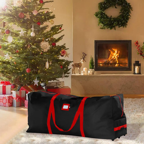Bolsa De Almacenamiento De Árbol Rodante De Calidad, Negro