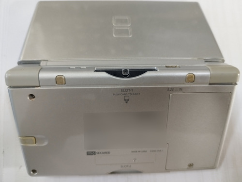 Nintendo Ds Lite Cinza Original Tela Superior Azul Prata Dslite Dual Screen Silver Cinza