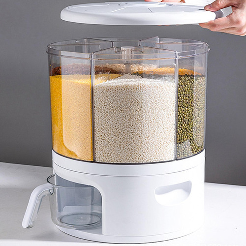 Dispensador De Cereales Envase De Comida Rotación De 360