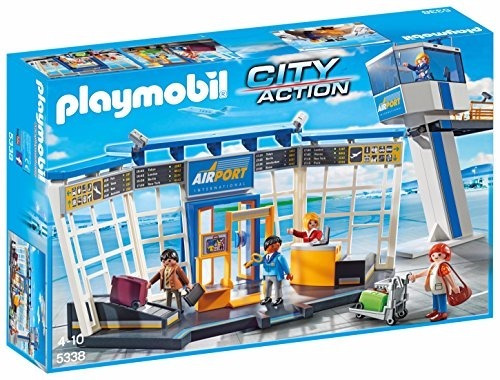 Playmobil 5338 Torre Control Y Aeropuerto Original