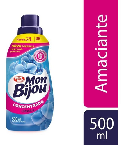 Imagem 1 de 1 de Amaciante Mon Bijou Concentrado Classico 500ml