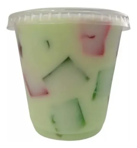 Vaso cristal desechable con tapa sale