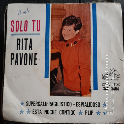 Simple Sobre Rita Pavone Solo Tu Rca C14