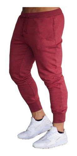 Pantalones Jogger Hombre Gym Slim Entubado Deportivo Moda De