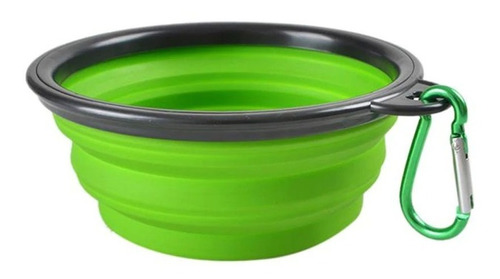 Plato Bowl De Silicon Pegable Para Perros Salir De Paseo