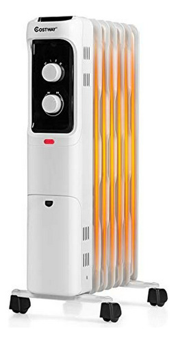 Oil Filled Radiator Heater, 1500w Portable Space Heater With