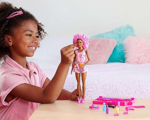 Barbie Muñeca Brooklyn Peinados Divertidos Con Accesorios