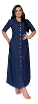 Comprar Vestido Jeans Chemise Longo - Plus Size - Moda Evangélica