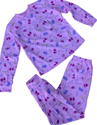 Pijama Rosa De Bolsa Y Tacones Para Niña Talla 10