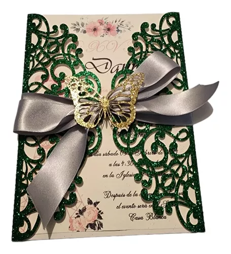 25 Invitaciones Con Sobres Kraft-folder-boda, Xvaños,etc.