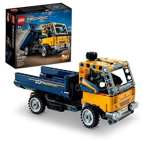 Camión Volquete Lego Technic 42147, Juego De Juguetes 2 En 1