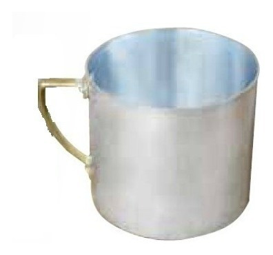 Jarro Hervidor Jarrito Aluminio 9cms 600ml Asas Bronce