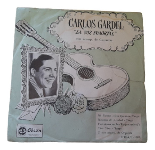 Disco Simple Carlos Gardel  - La Voz Inmortal
