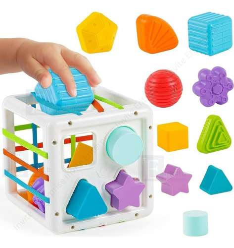 Juego Cubo Didáctico Con Bloques Para Conectar