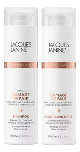 Shampoo E Condicionador Damage Repair 240ml Jacque Janine