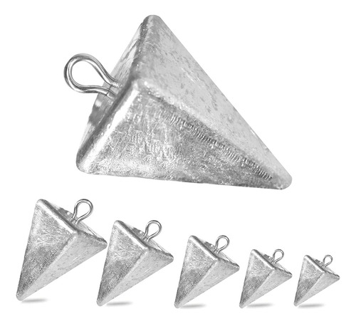 Plomo Piramide Diferentes Pesos De 1 A 3 Oz Pesca Currican