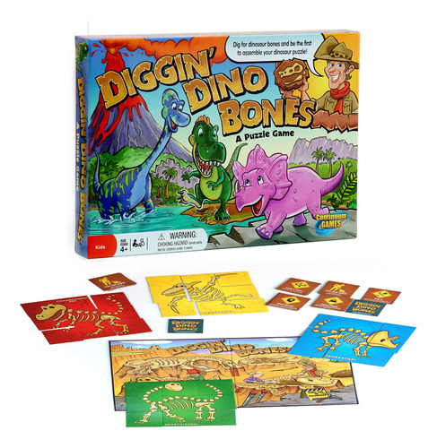 Continuum Games - Juego De Mesa Digging Dino Bones, Niños .