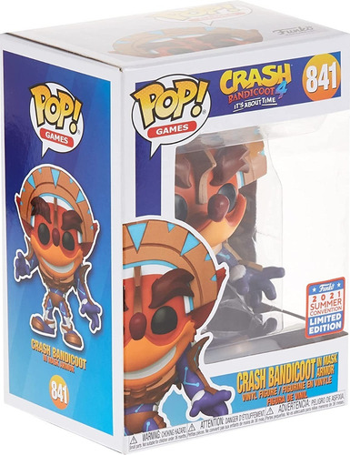 Pop! Games: Crash In Mask Armor (metallic) - 2021 Funkon