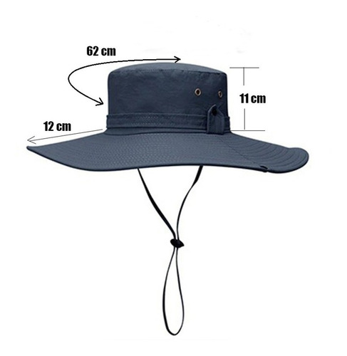 Imagen 3 de 7 de Sombrero Pescador Pesquero Hombre Y Mujer Sol Transpirable