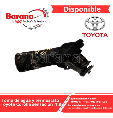 Toma De Agua Y Termostato Toyota Corolla Sensacion 1.8