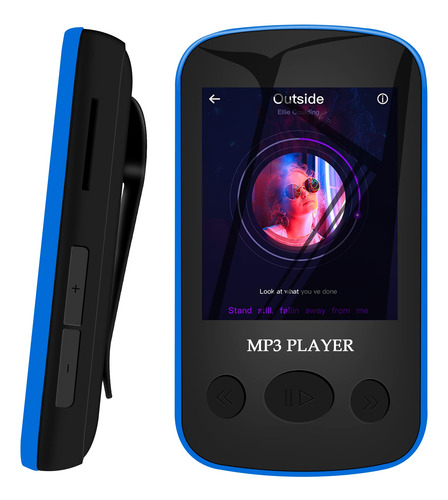 Pebuwet - Reproductor Mp3 Con Clip De 16 Gb Con Bluetooth 5.