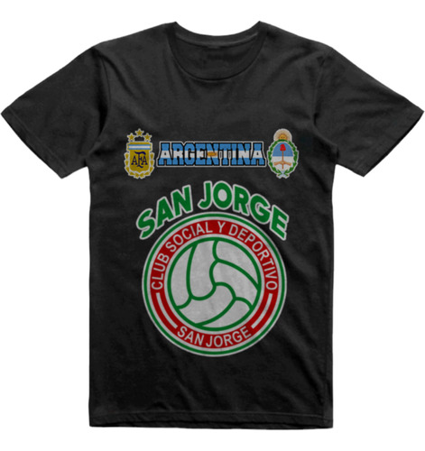 Remera Infantil Negra San Jorge Tucuman