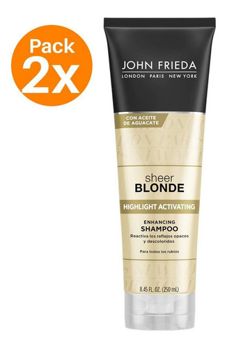 John Frieda Shampoo Highlight Activating 250ml Pack 2 Uds