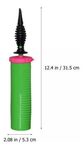 2 Bombas Inflador De Encher Balão Bexigas Profissional Verde MegaToon