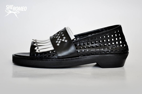 Imagen 5 de 10 de Zapato Sandalia Mocasín Abierto Peep Toe Boca D Pez Sheromeo