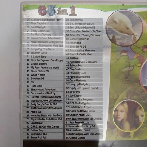 Colección Nintendo DS: 65 juegos en un cartucho completamente sellado