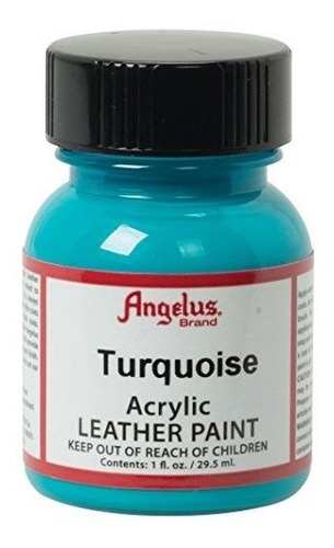 Angelus Acrylic Leather Paint, Turquoise, 1 Oz, Model:******