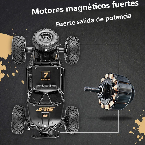 Todo Terreno Rc Control Remoto Recargable Carro Con 3 Luces