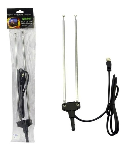 Imagen 2 de 3 de Antena De Tv Tipo V Compatible Con Uhf/vhf