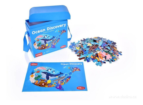 Imagen 5 de 7 de Rompecabezas 108pcs Puzzle Forma Animales Marino Bolso Viaje
