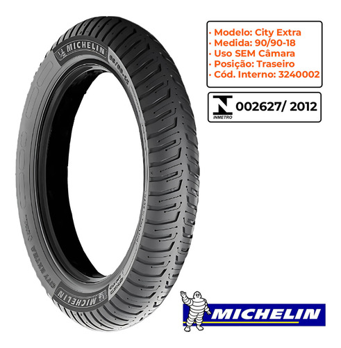 Kit Pneu Cg Fan Titan 150 80-100-18+90-90-18 S/ C Michelin