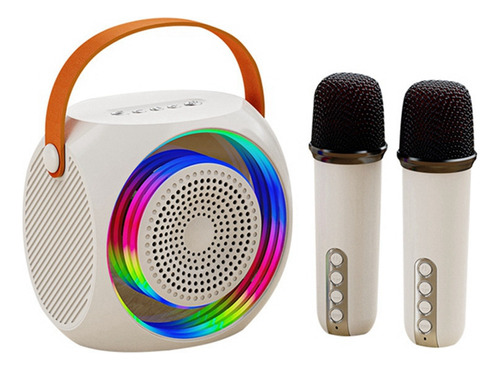 Bocina Portátil Para Karaoke Con 2 Micrófonos, Suitab