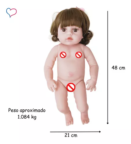 Bebê Reborn Nicole Girafinha - 100% Silicone