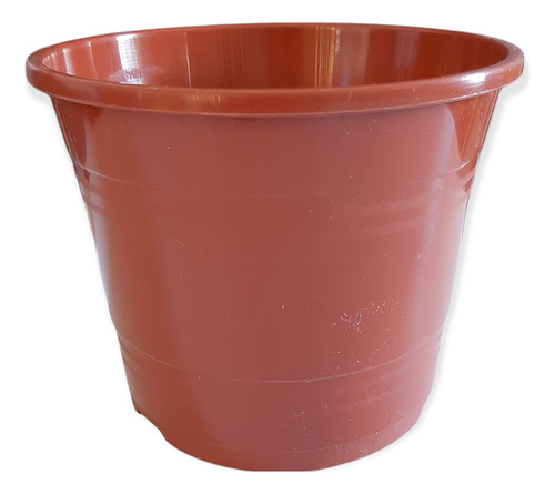 Maceta Plástico T.a Plastic Rocio N24 + Plato N22 X 1u Terracota