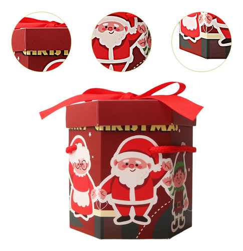 2 Caja De Regalo De Navidad, Contenedor De Dulces