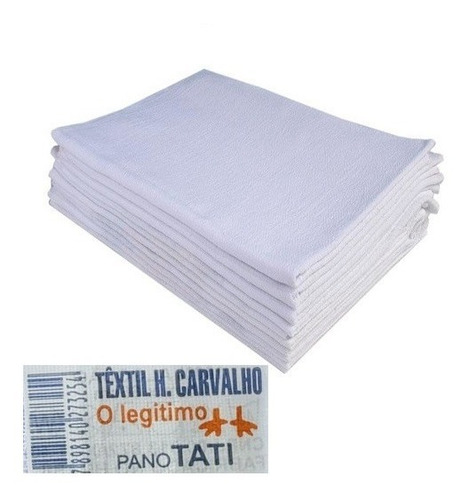 Imagem 1 de 5 de Pano De Prato Branco Bainha O Legítimo Kit Com 50 Peças