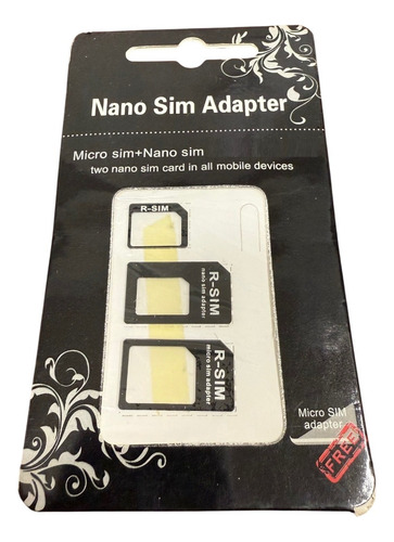 Adaptador Nano Sim A Micro Sim Y Sim Normal