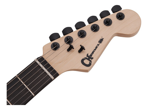 Guitarra Electrica Charvel Promod Style 1 Hss Fr E Sassafras Color Negro Material Del Diapasón Ébano Orientación De La Mano Diestro